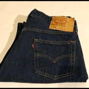 2 Levi's 501 Men's Jean's NWOT! 36X32, dk blue